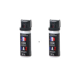 Lot : 2 bombes de défense 50 ml Gaz CS