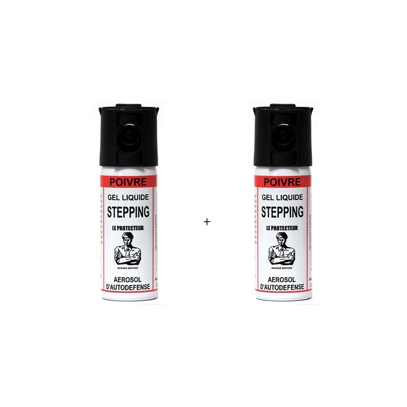 Lotde 2 bombes de défense 50 ml Gel Capsicum