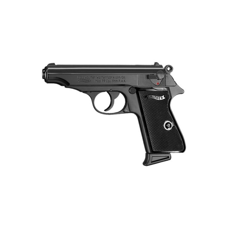 Pistolet d'alarme Walter PP noir - Armes à blanc et à gaz