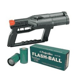 Flash Ball Compact Juxta, Arme de defense a projectile en caoutchouc